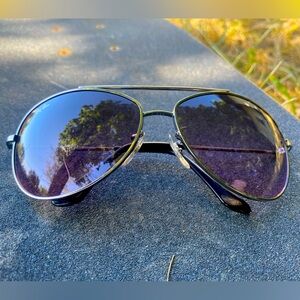 Ray-Ban Sunglasses with Reflective purple Lenses